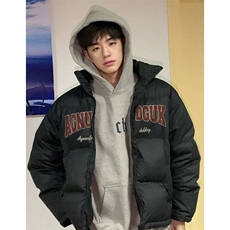 W10700-P63网图现货冬季保暖情侣装宽松美式复古棉服外套棉衣，男装棉衣，星座1608