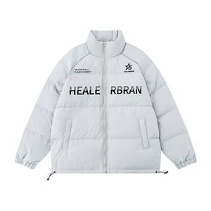 白底 23新款冬季时尚百度宽松印花羽绒服外套YR63001P225控298图片