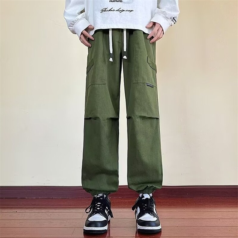 美式机能风工装裤子男士潮牌宽松青少年直筒休闲阔腿长裤K873/P50,男装工装外套,星座506