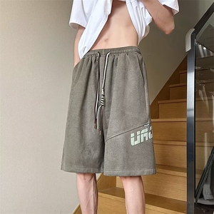 男新款青少年时尚鹿皮绒休闲短裤 D1072 P33图片