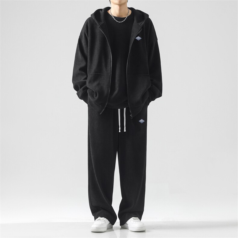 垂感舒适条绒重磅三件套新款春秋潮牌三件套SJT862-特批176,男装休闲套装,星座718