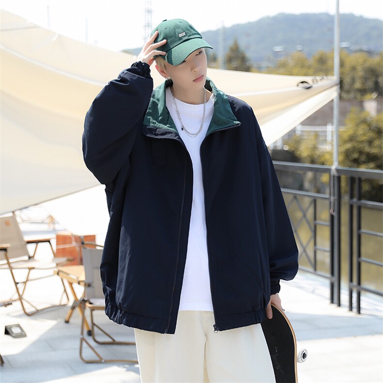 春秋日潮立领机能夹克男cityboy城市休闲复古宽松外套JK0261-P58,男装夹克,星座308B-1