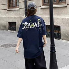 万针全刺绣工艺抖音得物高品质260克重磅纯棉双纱美式高街短袖T恤，男装T恤，电商A486