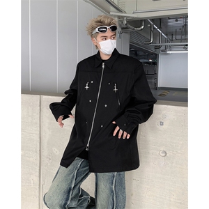 男装衬衫24春季小众金属设计衬衫韩版长袖衬衣XZ514-2-202417-P78图片