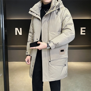 标50绒 店主风男士中长款连帽羽绒服外套62501-P295(控券后388)图片