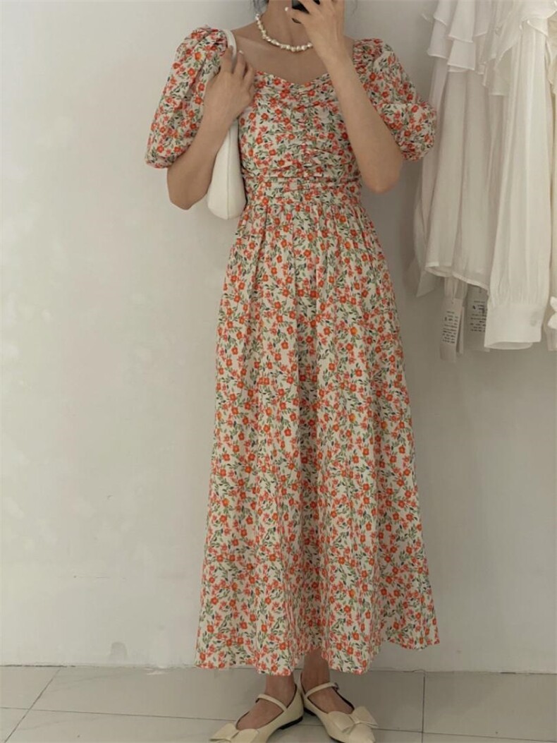 碎花长裙，其它，驿谷