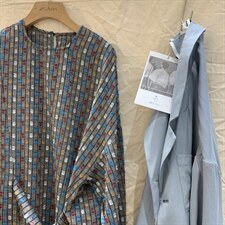 波普纹衬衣+格子连衣裙+防晒外套，女装连衣裙，25Ann·Studio