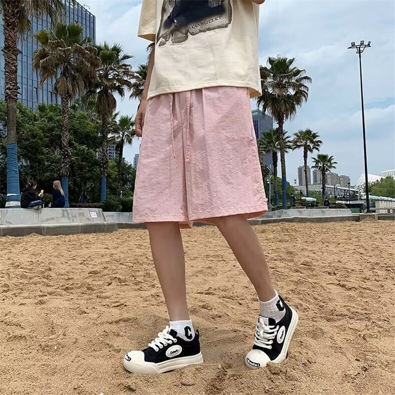休闲运动沙滩短裤男潮牌篮球训练速干oversize4分裤子夏薄款,男装牛仔裤,星座716-2