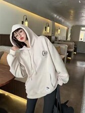 现货秋季款：潮流新款戴帽卫衣，女装卫衣/绒衫，泽妤