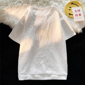男潮流夏季圆领T恤宽松短袖S27P24图片
