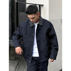 新款翻领夹克男士秋季时尚拼接痞帅短款外套休闲男装潮JA263，男装夹克，星座516A