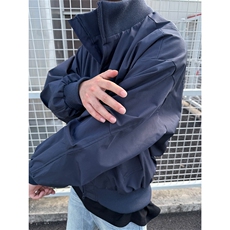 现货26春装美拉德立领飞行夹克纯色复古廓形高街棒球服外套，男装夹克，电商A486-1