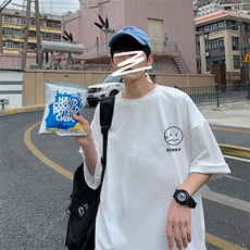 Q11072-P30春夏季七分袖t恤男大码五分袖男短袖中袖，男装T恤，电商A040