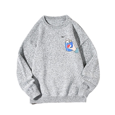 加厚加绒毛衣男大码毛线衣男针织衫M19262-P45加绒款-P65白底，男装针织衫/毛衣，电商A040A