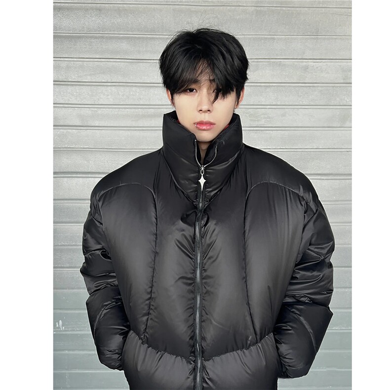 美式cleanfit盔甲羽绒棉服面包服立领外套男H1032P128（网图）,男装棉衣,电商A341