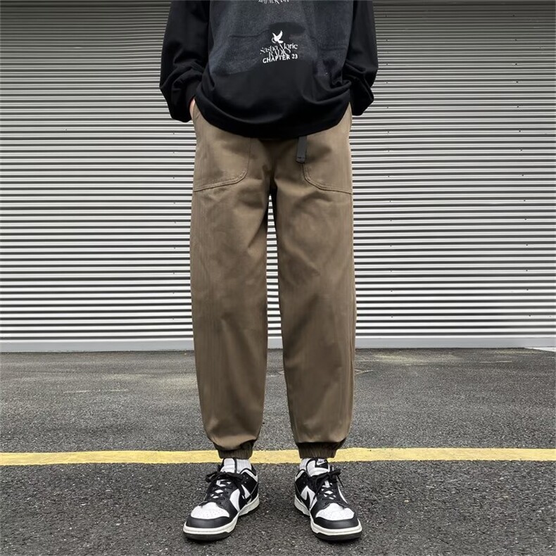 束脚工装裤男春季宽松潮流痞帅休闲裤潮K116P35,男装休闲裤,星座1116-2