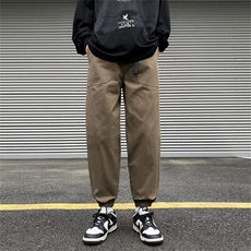 束脚工装裤男春季宽松潮流痞帅休闲裤潮K116P35，男装休闲裤，星座1116-2