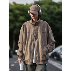 W008麂皮绒夹克咖啡/黑/M-3XLP504-8X54，男装夹克，星座506A
