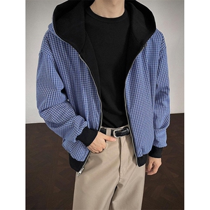 抖音得物高品质二开 26春季美式潮牌两面穿连帽卫衣开衫男女外套图片