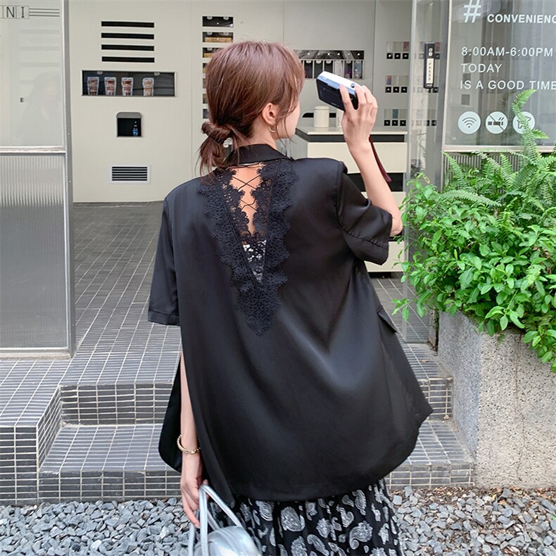 轻熟风韩系轻奢西装套装女夏新款高级感气质显瘦印花半身裙两件套,女装套装/套裙,2C285
