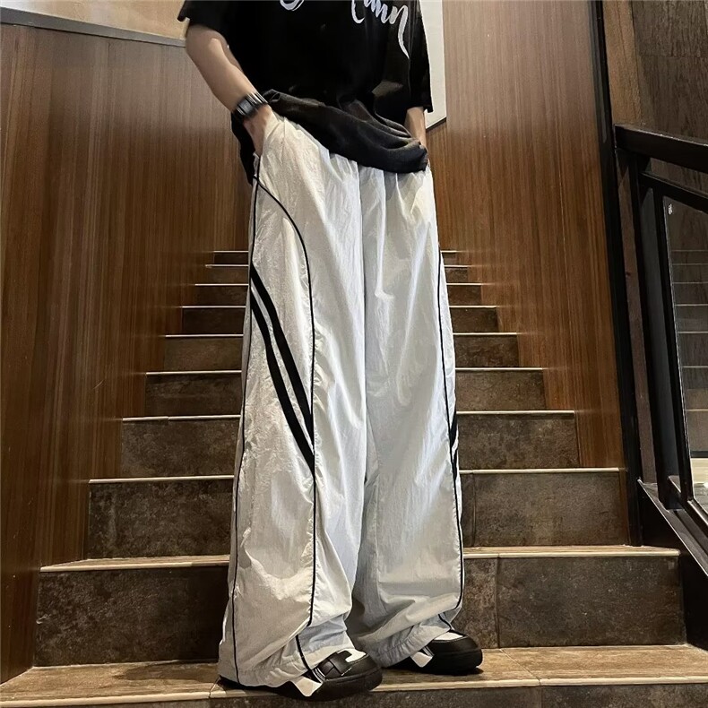 日系工装裤男高街潮牌秋季ins欧美嘻哈运动休闲裤机能风裤子,男装休闲裤,星座716-3