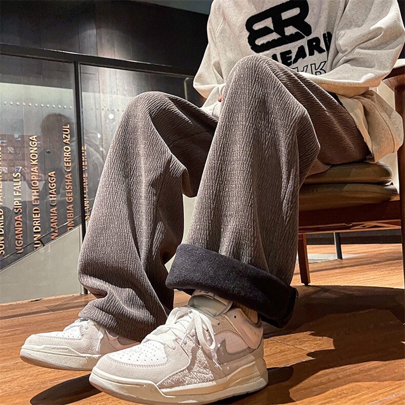 简约美式复古风休闲版型ins长裤K238P55不加绒K238JR加绒P65,男装休闲裤,电商A102B