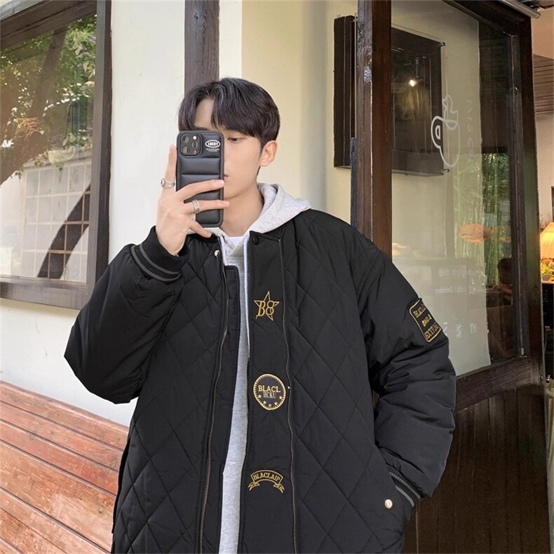 网图2025美式飞行员夹克外套棒球棉服夹克外套A025-GY18020-P78,男装夹克,电商A025