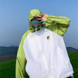 时尚防晒服拼色美式防紫外线薄款UPF50+凉感防晒衣F61401-P65控88图片