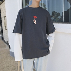 新款长袖t恤韩版圆领男士卫衣潮流个性秋季上衣服打底衫DS37T，男装T恤，电商A102