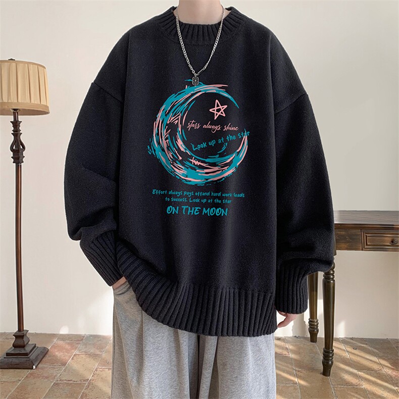 半高领毛衣男士大码针织衫男毛线衣男 M18341-P45 加绒款-P65图片