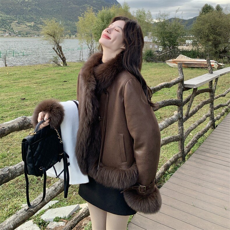 时尚真狐狸毛羽绒90绒内胆派克皮草2C170--1177--P365控548,女装羽绒服,2C170