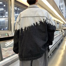 潮流牛仔夹克潮男春季夹克J2161P75图片