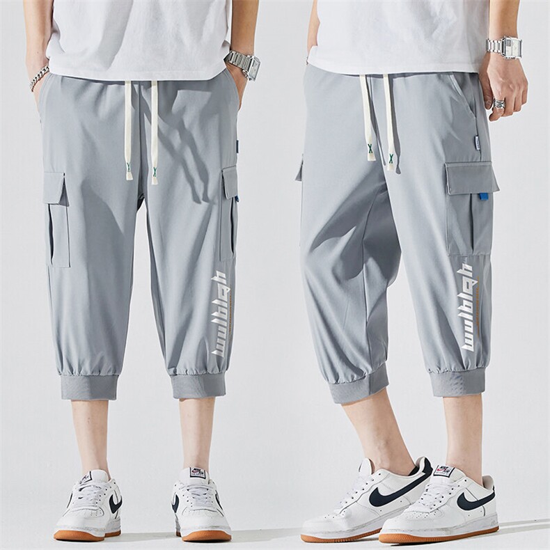 2025夏季新款男士七分裤时尚休闲马裤潮流男裤子KZ1066-P28,男装休闲裤,星座217-4