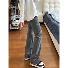 港风美式高街ins潮流百搭修身直筒休闲牛仔裤XZ213-K6666-P65控78，男装牛仔裤，星座213