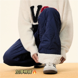 抖音品质冬季新款加厚保暖棉裤葫芦格宽松长裤B315-K877-p65控88图片