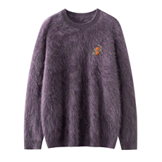 2026年秋季时尚百搭通勤简约休闲柿柿如意圆领，女装羊绒衫，万品羊绒