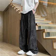 现货!扎染树皮纹宽松休闲裤抖音得物可送样A061-AX01038-特批35，男装休闲裤，电商A061