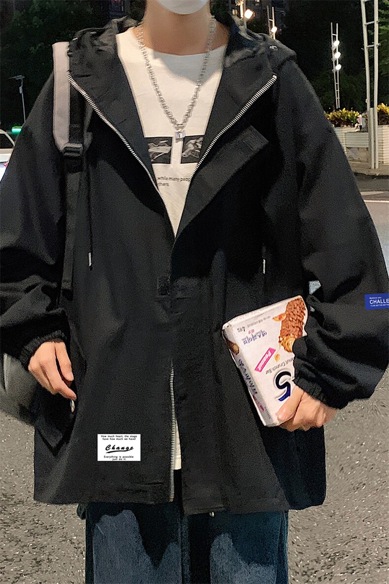 JK41062-P85加棉款-P115纯棉连帽夹克男士大码工装夹克男外套男,男装夹克,电商A040