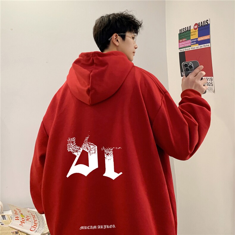 ！重磅大码M-4XL得物品质加厚连帽卫衣RH6239-特P35加绒P42,男装卫衣,星座610B-1