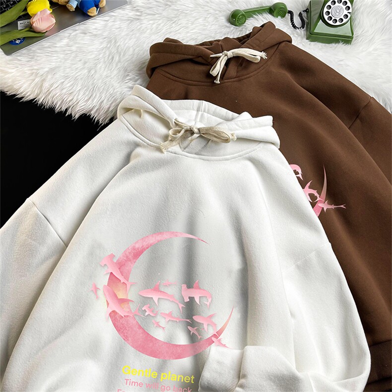 WY2209-P35 加绒款-P40 纯棉连帽卫衣男大码运动帽衫宽松薄图片
