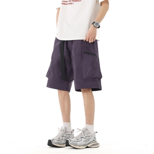纯色短裤男士夏季新款休闲宽松冰丝薄款男生夏天篮球运动五分裤子图片