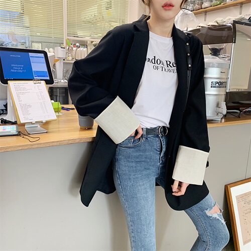 大货已出，新款西装宽松短外套8306-830有视频，女装西装，Mushroom