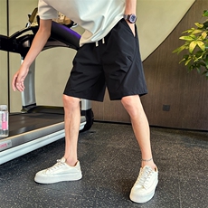 精神小伙2025夏季新款男士伞兵短裤纯色休闲宽松5分裤C208-DK016，男装牛仔裤，电商C208