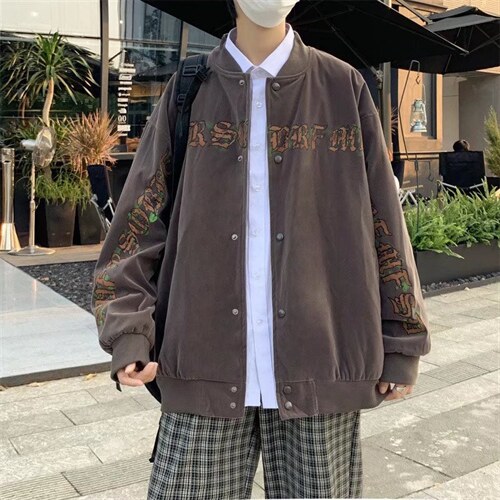 港风男夹克青少年立领长袖双层夹克J12P55,男装夹克,星座1116-2