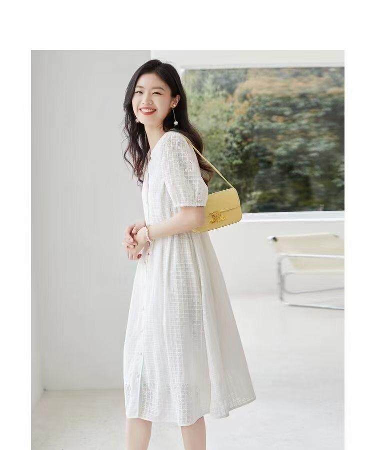 娃娃领仙女连衣裙，女装连衣裙，斐媞梦