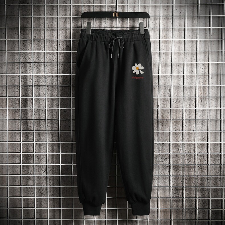 K12059-P40春季束脚直筒运动裤男大码宽松休闲卫裤哈伦裤图片