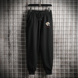 K12059-P40春季束脚直筒运动裤男大码宽松休闲卫裤哈伦裤图片