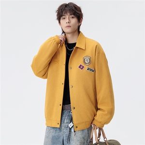 鹿皮绒绣花男女同款棉衣图片