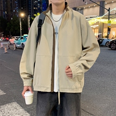 美式复古立领外套男士秋季新款休闲夹克JK02568-P86，男装夹克，星座308B-2
