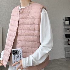 8XL-M轻薄羽绒服马甲男背心内胆90白鸭绒马夹外套YRFC07P98控138，男装背心/马甲，电商D206-1